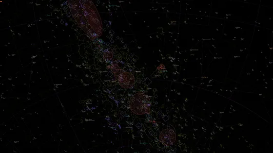 Captura de Catalejo: Descripción básica de objetos · centro de la galaxia (Vía Láctea)